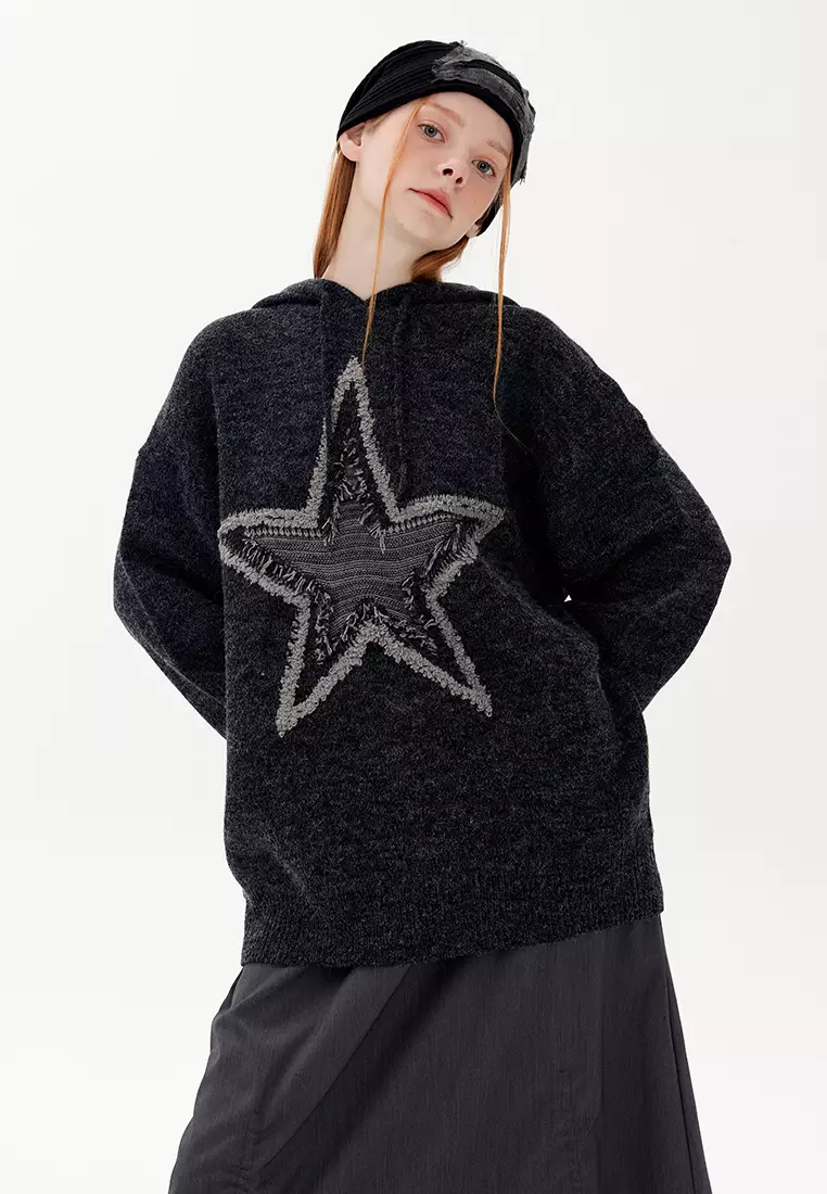 Twenty Eight Shoes Star Embroidery Casual Hoodies HH2946