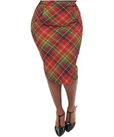 Unique Vintage Plus Size 1950s High Waist Tracy Wiggle Skirt