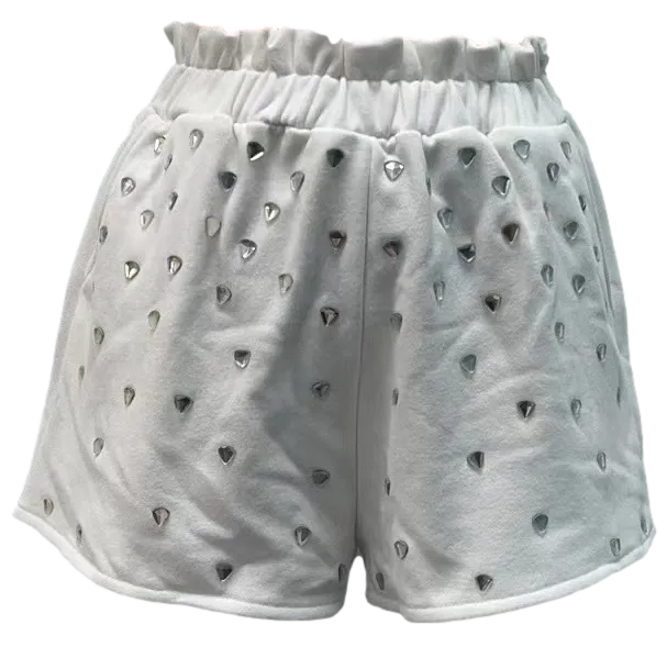 White Diamond Shorts - Adult