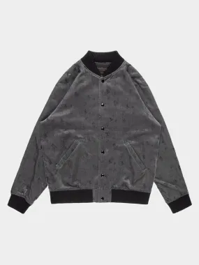 'Witch's Cell Division' Teddy Bear Velour Bomber Jacket