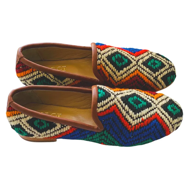 Women's Turkish Kilim Loafer 10