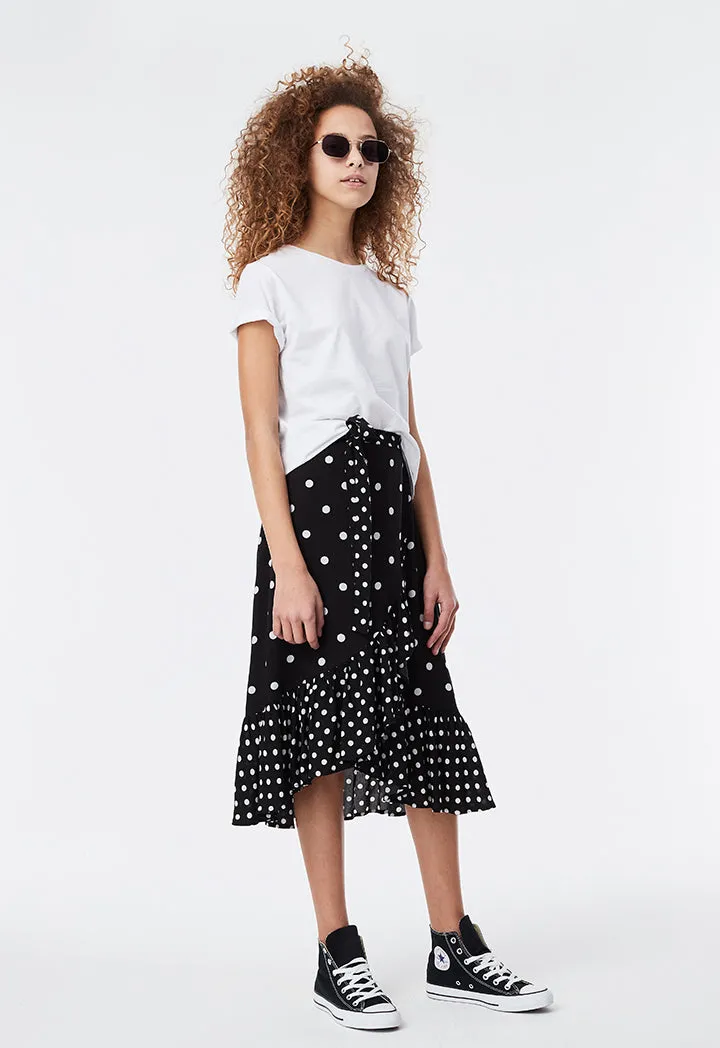 Wrap Frilled Skirt