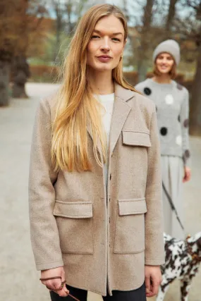 Yanna Jacket 204442 | Taupe Gray Mel. | Jakke fra Freequent