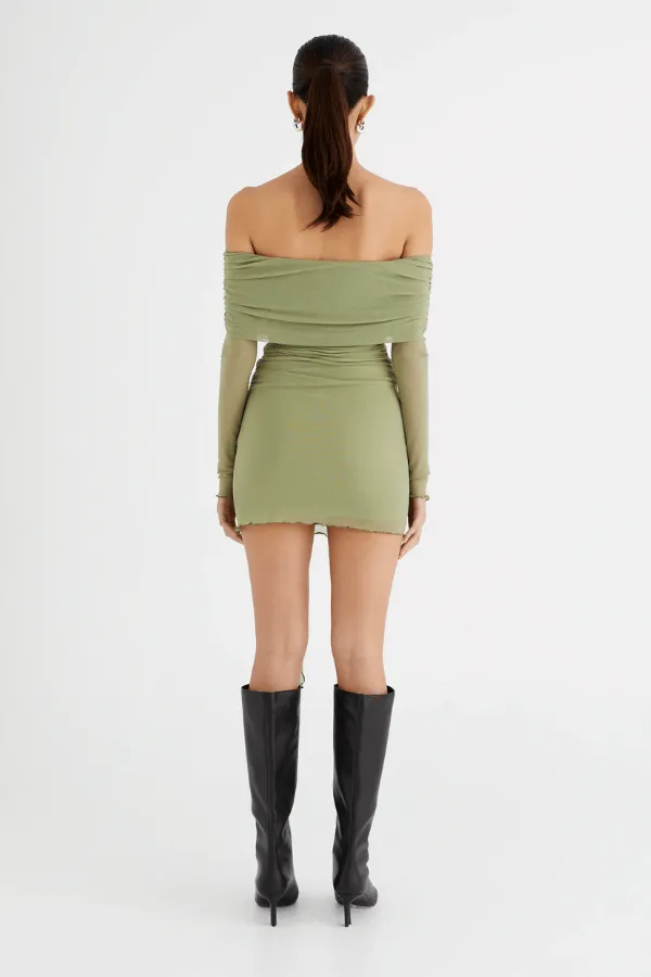 Yasmin Mini Dress Pistachio