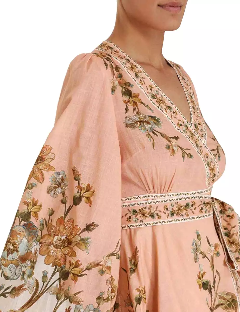 ZIMMERMANN Chintz Wrap Mini Dress