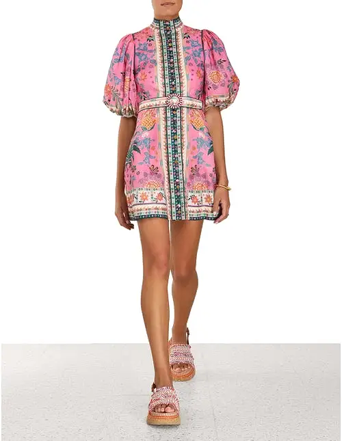 ZIMMERMANN Ginger Buttoned Mini Dress