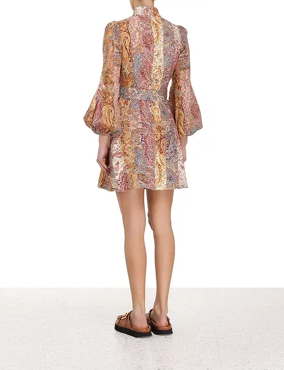 ZIMMERMANN Luminosity Belted Mini Dress